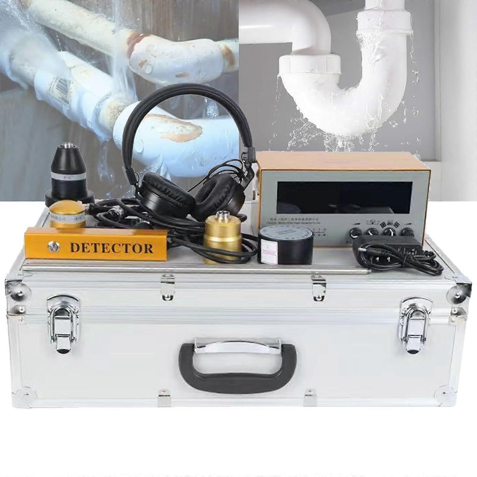 Professional Underground Water Leak Detector with LCD Display, Frequency Control and Headset