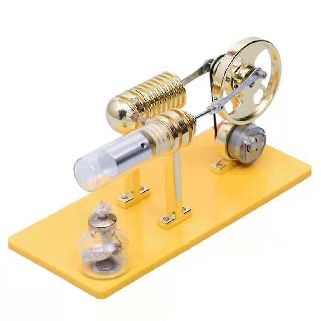 Gamma Stirling Engine Model Kit, Working Power Generator for HandsOn STEM Learning and Classroom Demonstration