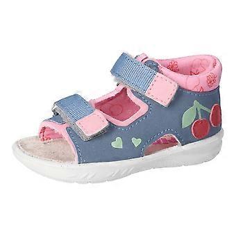 Sandali per bambini Ricosta Kittie con tacco chiuso, colore Pavone/Mallow