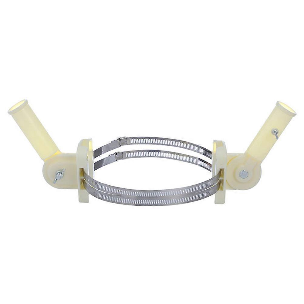 Flagpole Bracket Mount Plastic Flag Post Holder for School Use 4Pcs