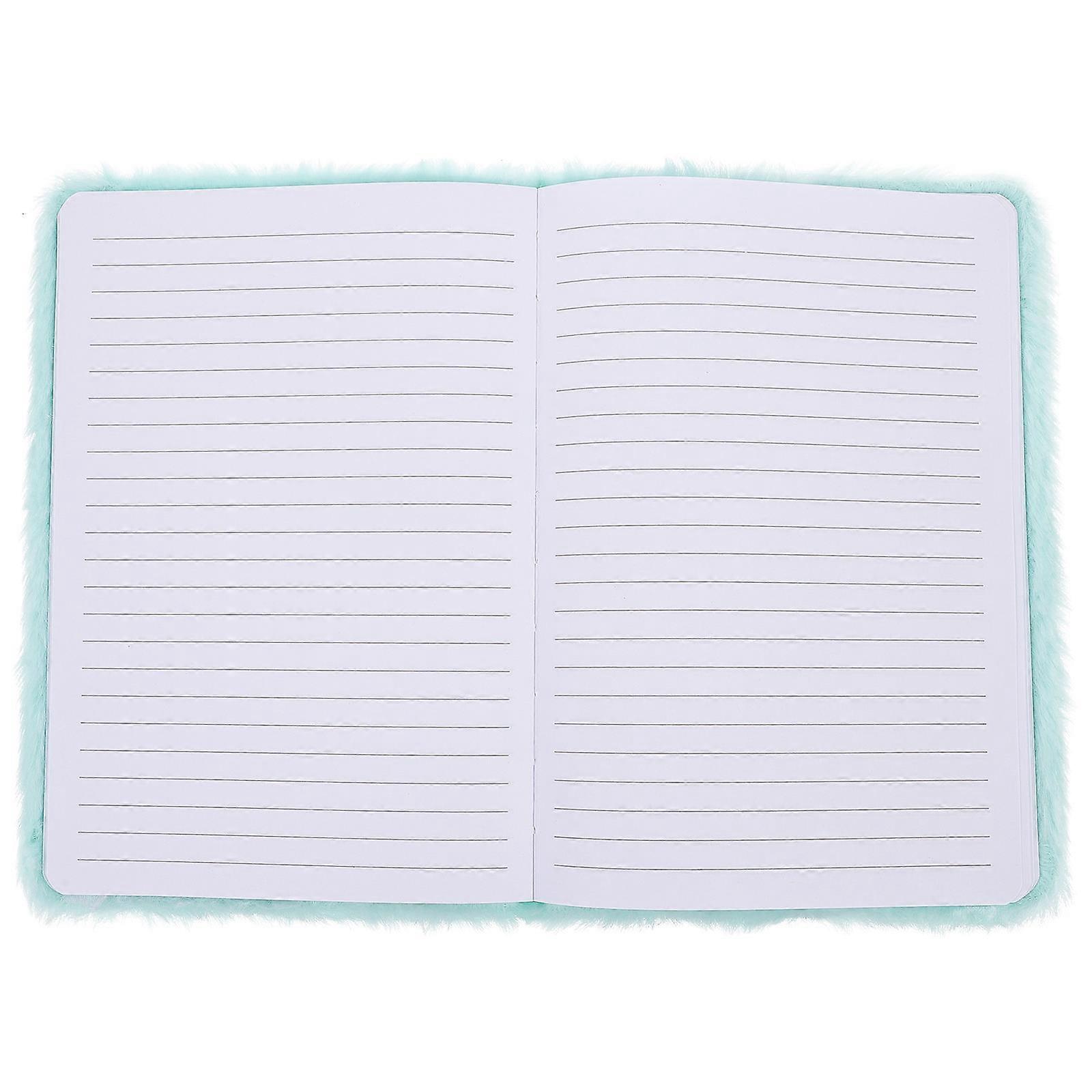 Plush Notebook Cartoon Notebook for Diary Writing Unicorn Pattern