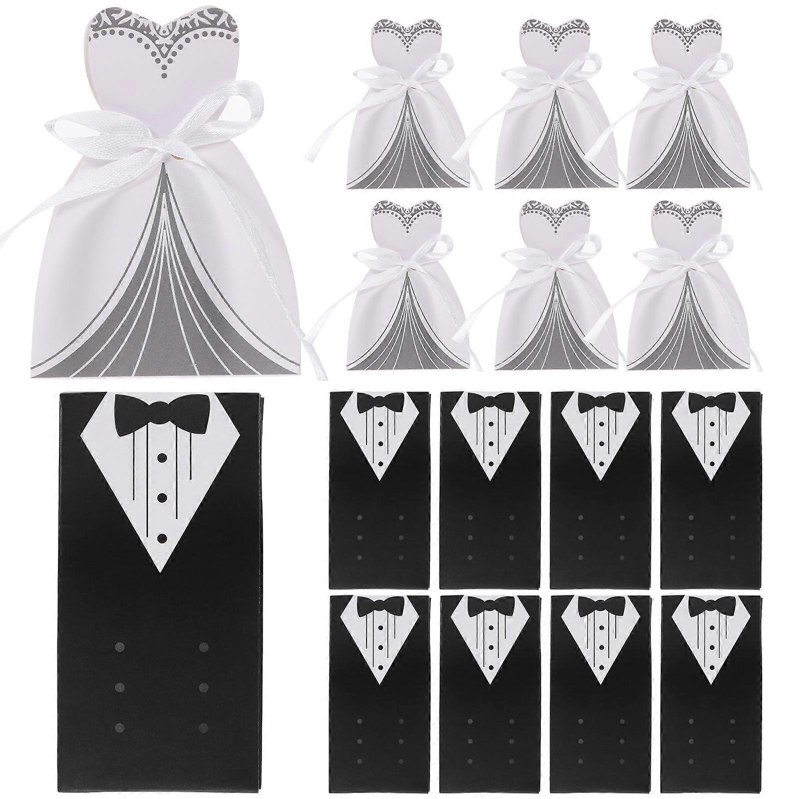 Paper Candy Boxes Bridegroom Shape for Wedding Gift 100Pcs