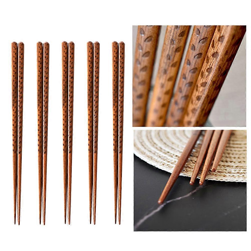 Sushi-Essstäbchen-Set, Holz, 10-teilig, hellbraun