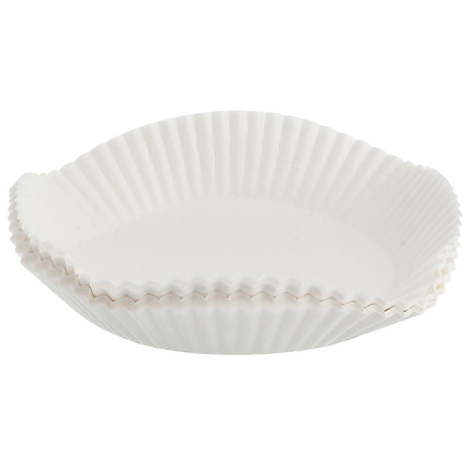 Disposable Paper Liners for Baking 50Pcs White Round