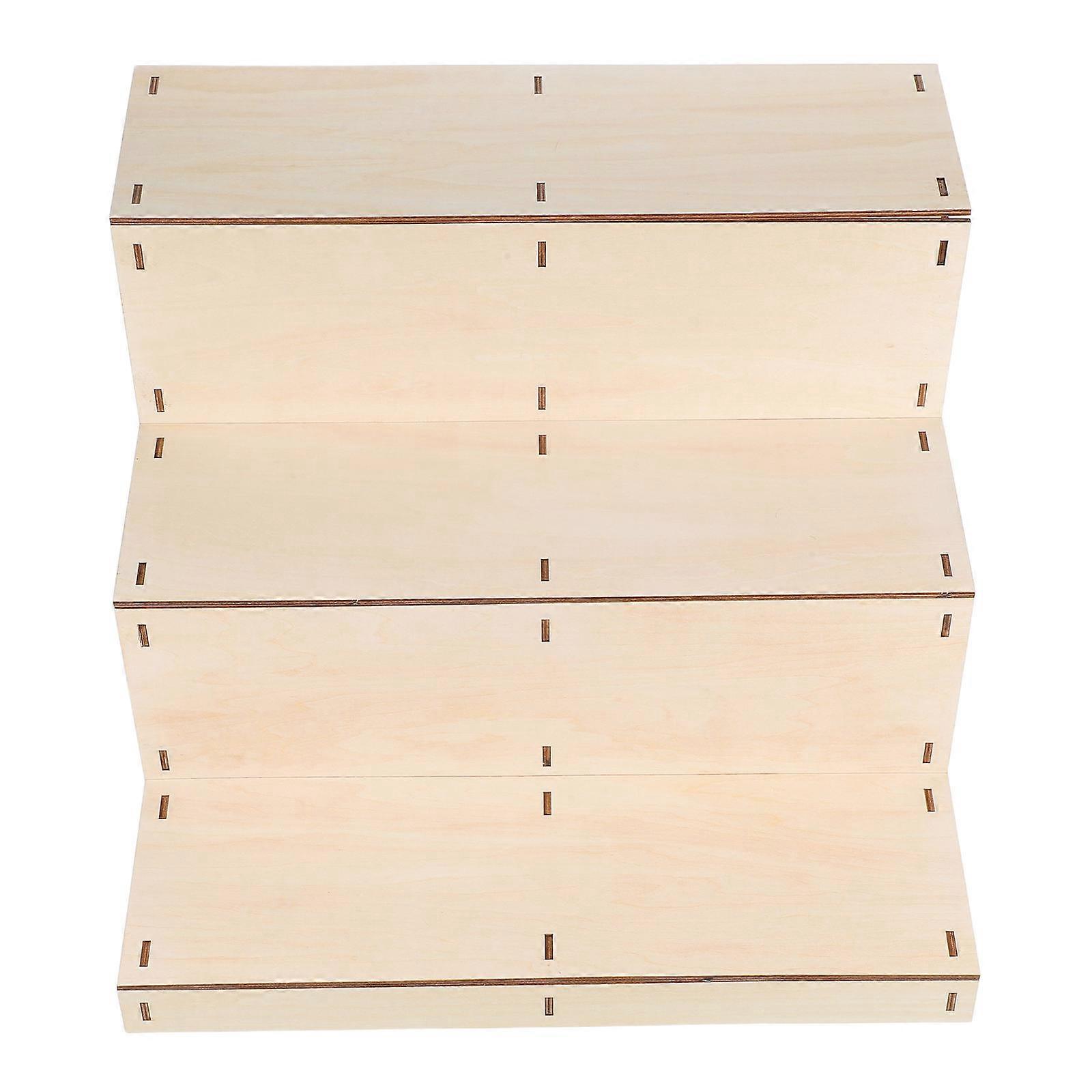 Wood Display Stand for Storage Use Multi-Layer Riser