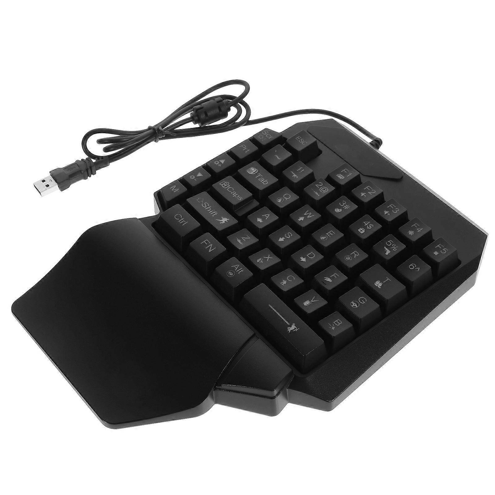 Black Backlight Keyboard for Computer Game Use