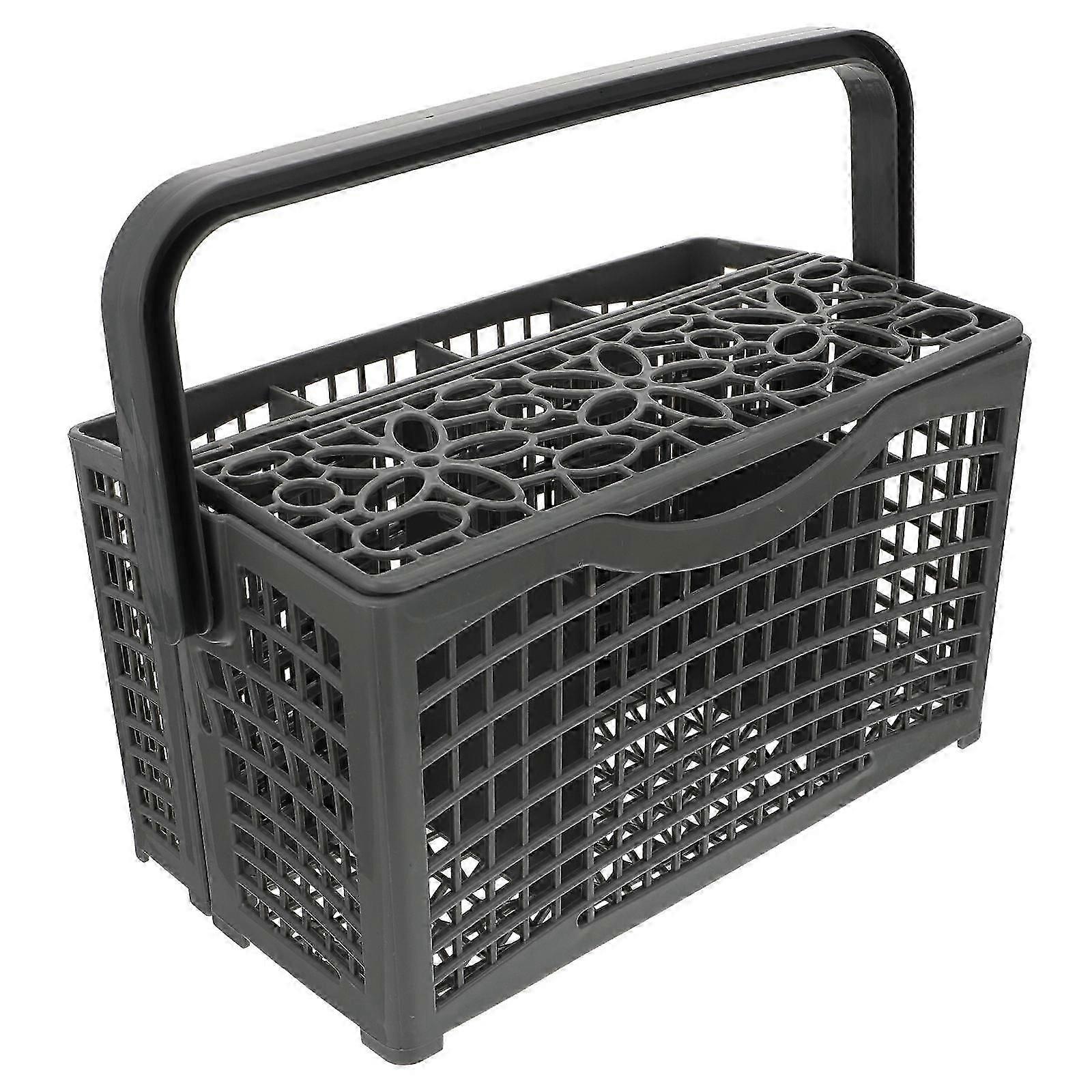 Fork Basket Tableware Storage Basket for Kitchen 1Pcs ABS Grey