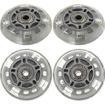 4 stuks 72 mm LED-skatewielen, inline skatewielen voor buiten (willekeurige kleur) A-X Editie 0512