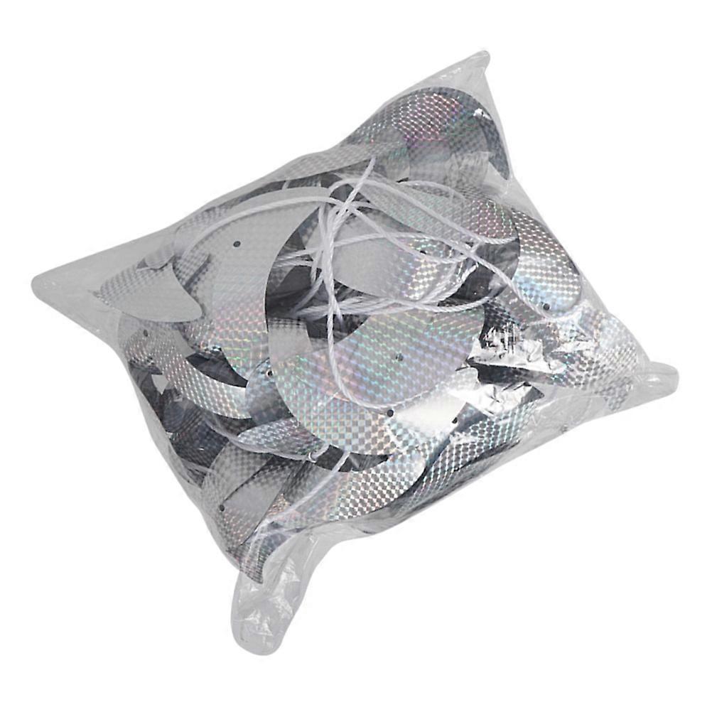 Reflective Pinwheel Bird Windmill for Outdoor Decor 1 String Rotating Device
