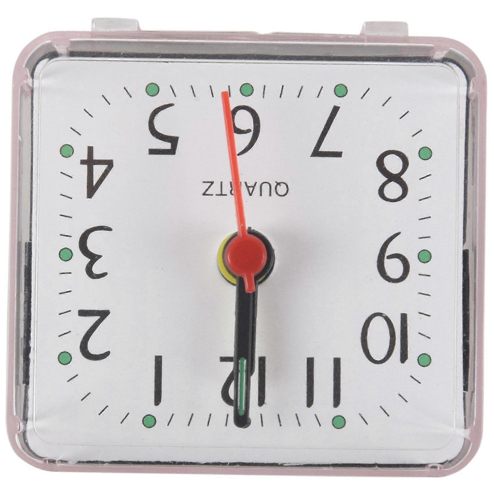 6PCS Portable Cute Mini Cartoon Multi-Function Table Clocks(White)