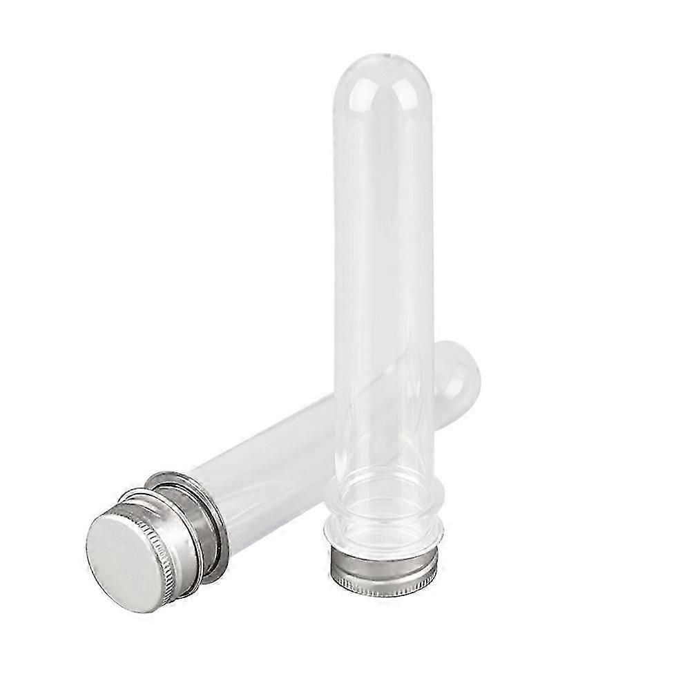 Plastic Test Tube Bottle Clear Multi-Function Separation Container 25Pcs