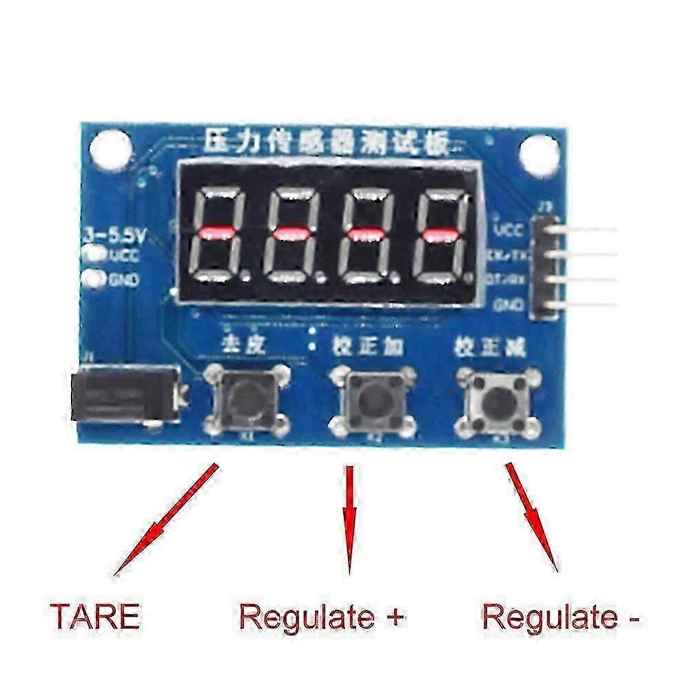 HX711 Weight Sensor Module Kit Digital Load Cell Weight Sensor A/D Module 5KG Scale compatible with , Scale Display Module