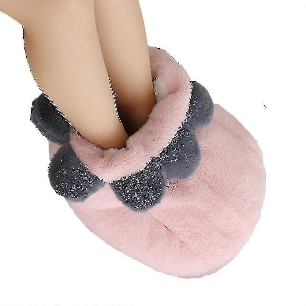 Fluffy Slippers with Comfortable Foam Support