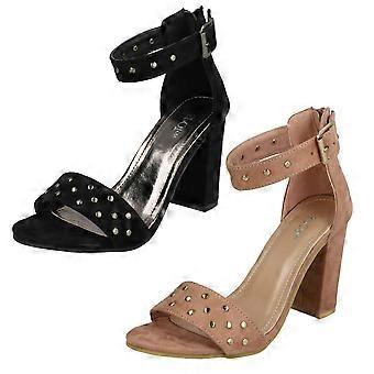Ladies Spot Auf Mid Chunky Ferse Sandalen