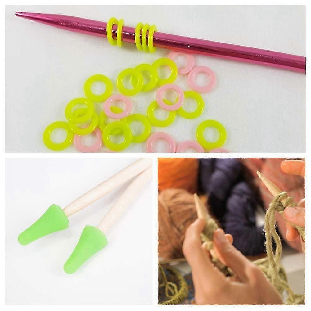 Circular Knitting Needles for Sweater, Plastic Knitting Needle Set with Ergonomic Handles for Beginners and Experienced Knitters