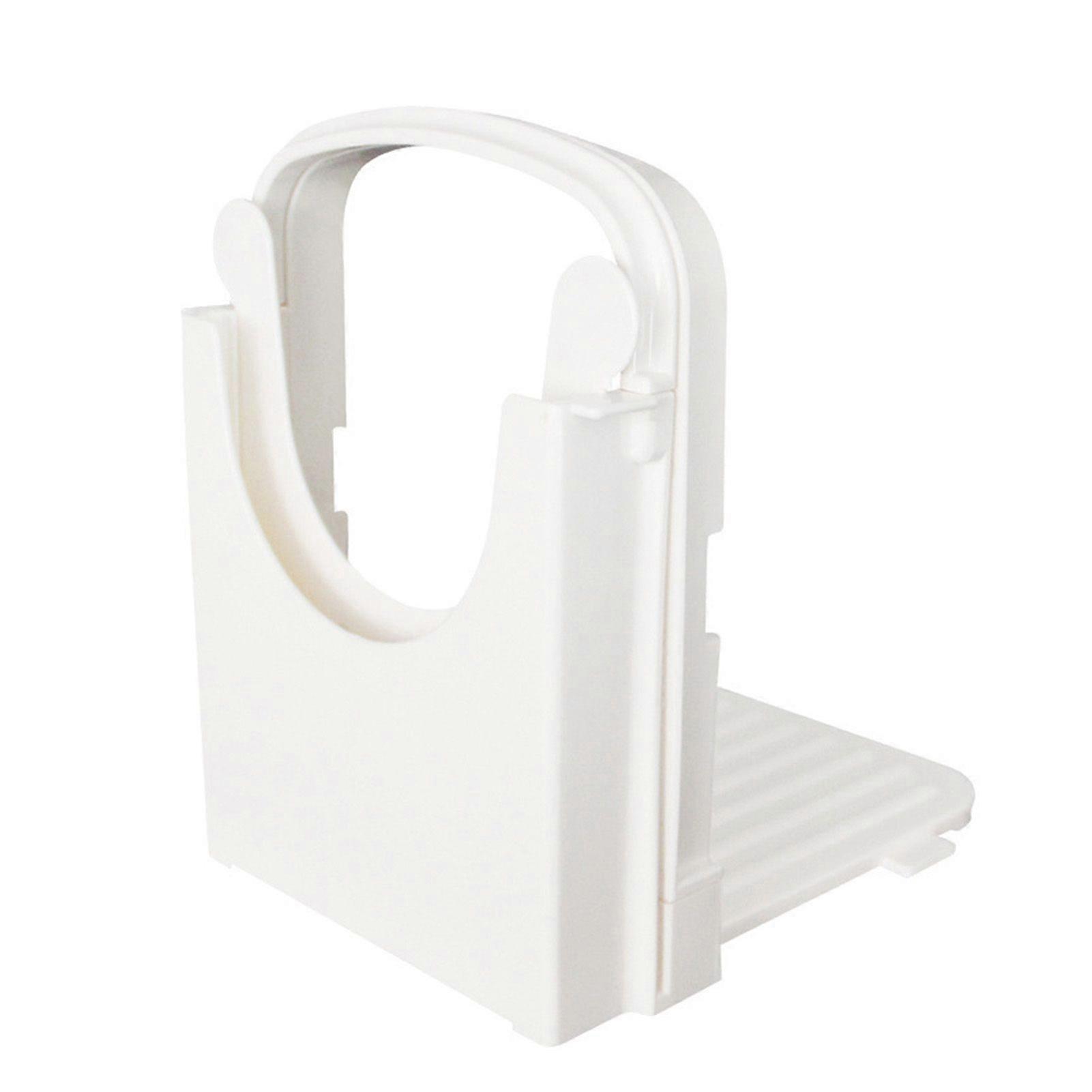 Foldable Bread Slicer Practical Plastic Effective Anti-slid Base Bread Cutter for Home