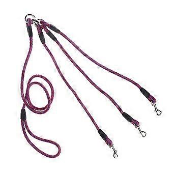 Dreifache Hundeleine, abnehmbar, 3-in-1-Hundeleine, 15 cm langes Nylonseil, rutschfester Griff, 66-68 cm