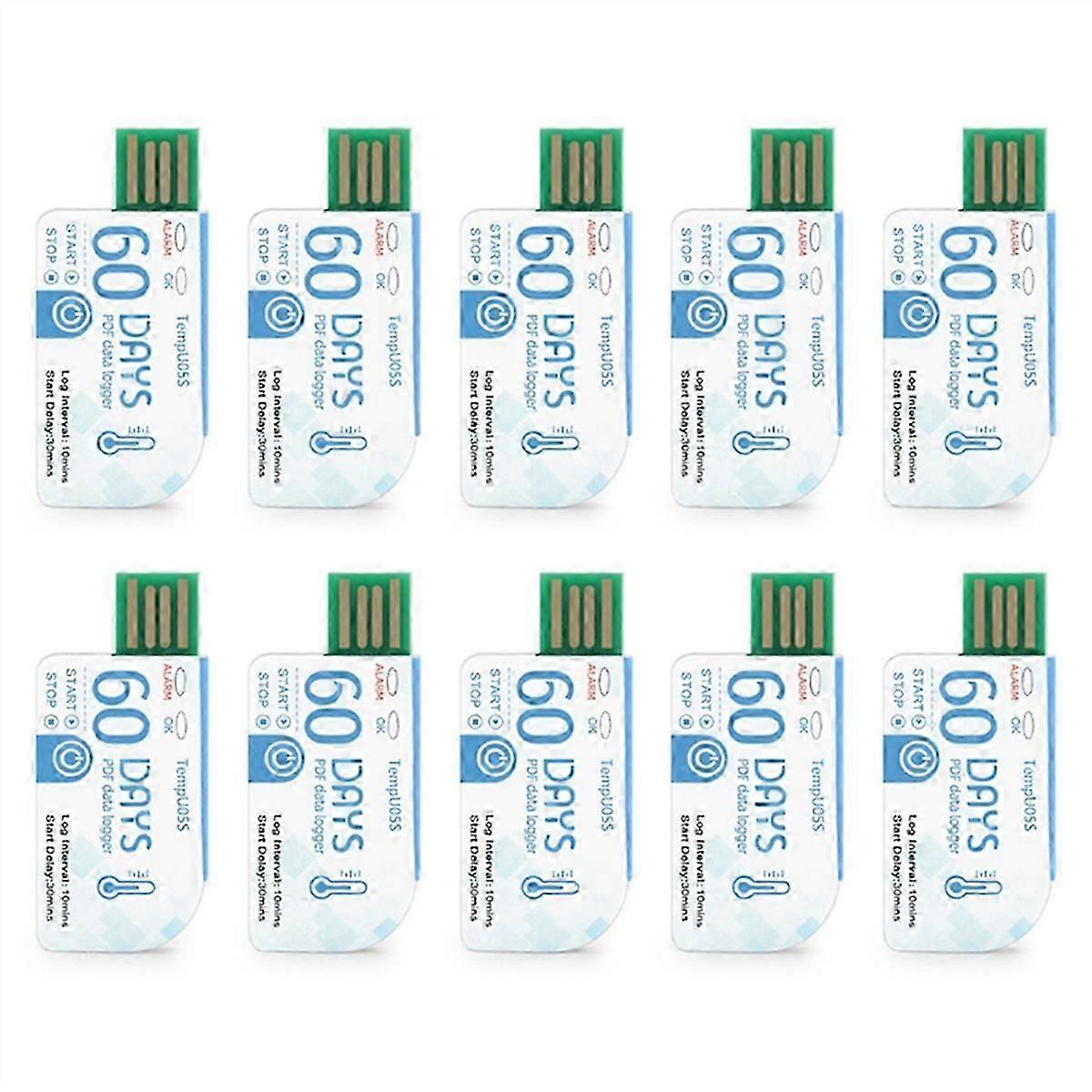 10Pcs TempU05S USB Temperature Data Logger\n10Pcs USB Temperature Data Logger TempU05S