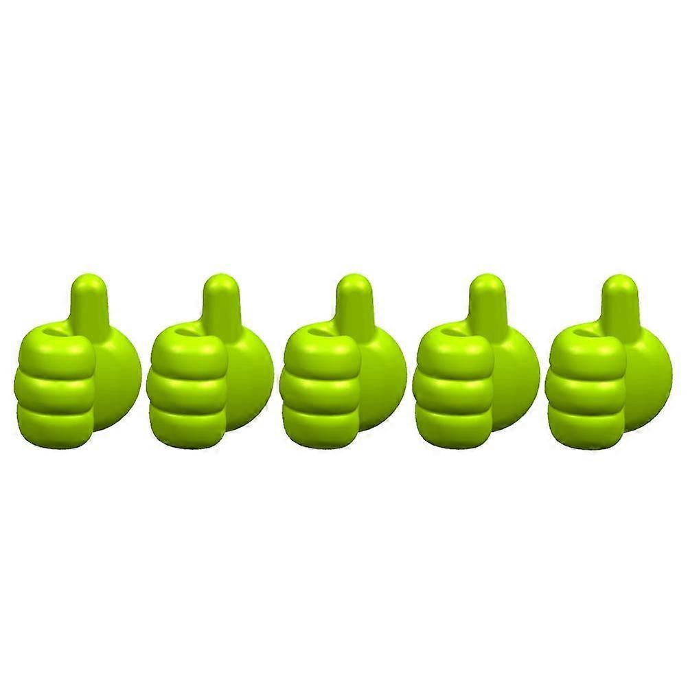 5pcs Creative Thumb Wall Hooks-Multi-function with Anti-scratch Adhesive
