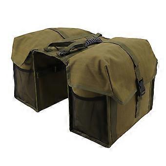 30L Bike Seat Double Bag Large Capacity Waterproof Canvas Rear Rack Double Side Cycling Saddlebag Durable Storage