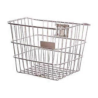 Bike Basket Front Handlebar Basket Stainless Steel Carry Pets Sturdy Sundries Carrying Storage Container for Bicycling Hiking 26-27
