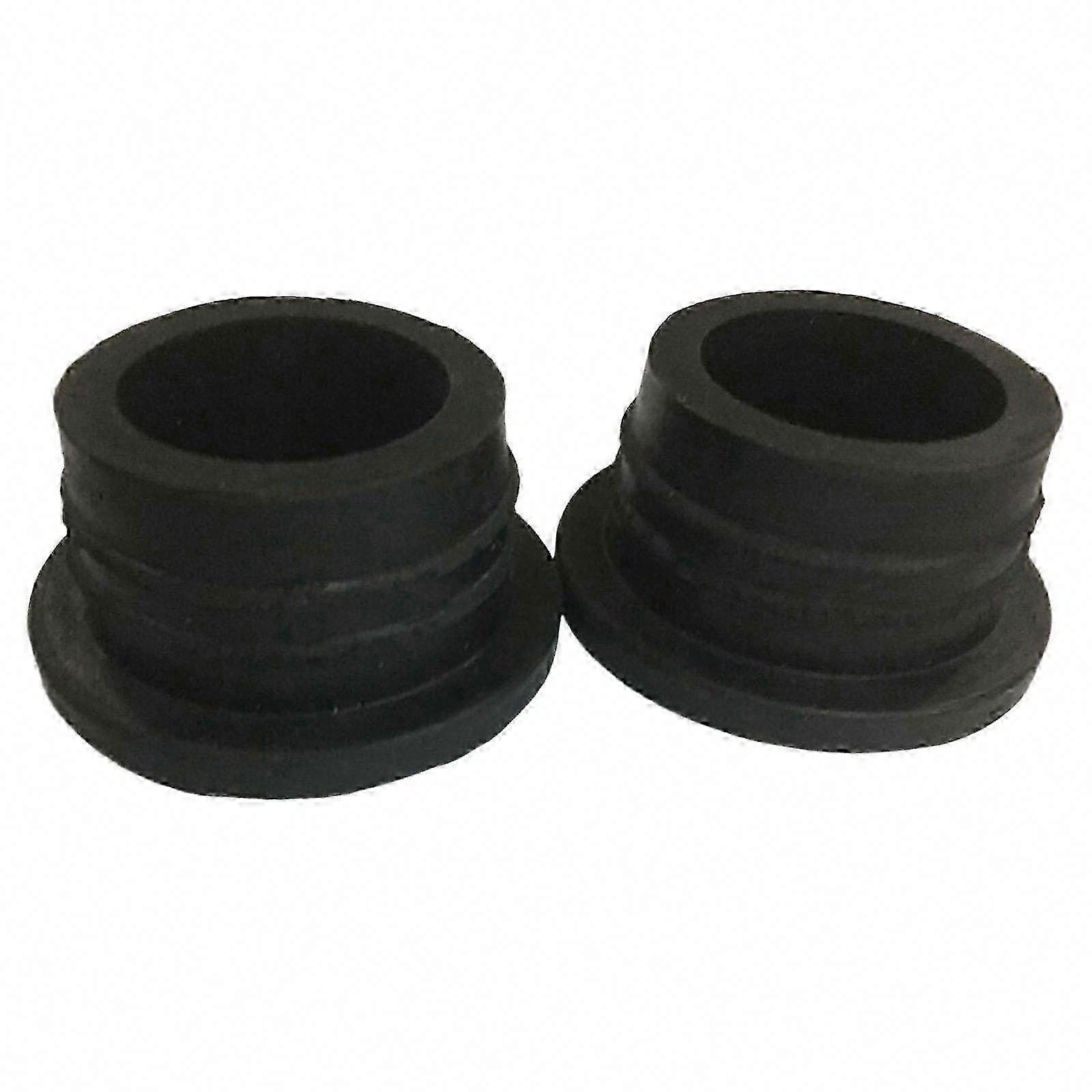 2 Pieces Inground Pool Ladder Rubber Bumpers Replacement White End Caps