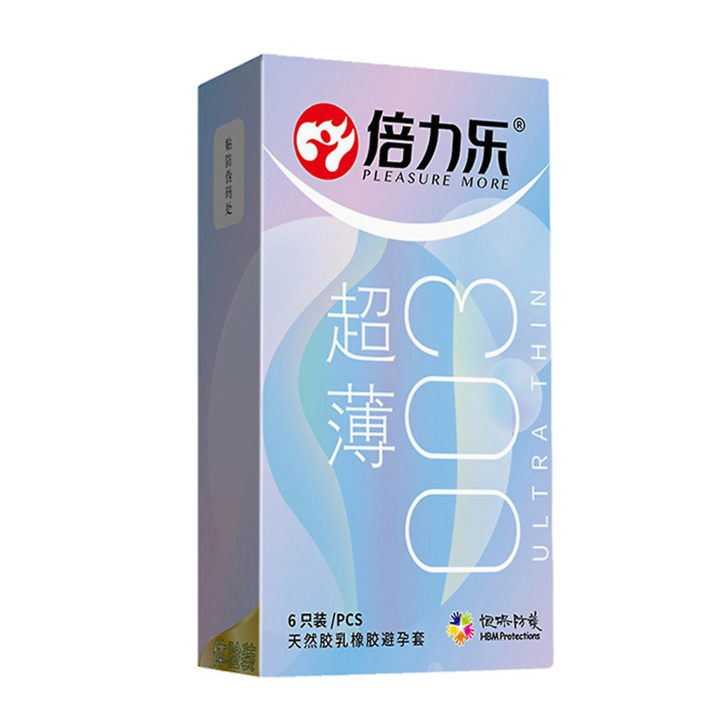 6pcs Lubricated Thin Condoms Sensitive Waterproof For Men Free Natural Feeling