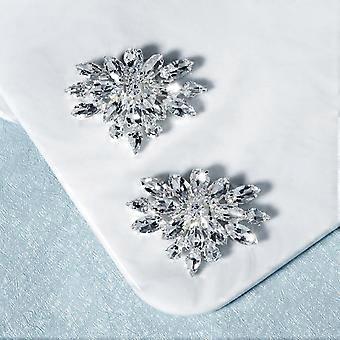 2 clip per scarpe da sposa, rimozione gioielli moda cristallo