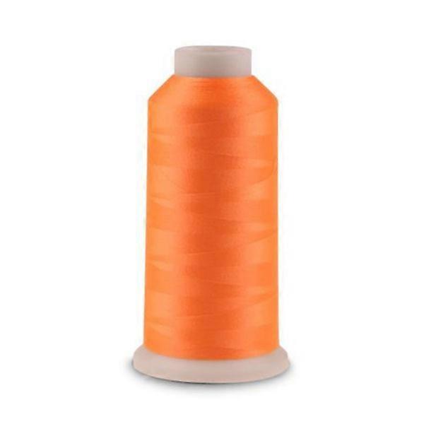 Embroidery Luminous Threads Glow for Sewing 3Pcs Orange Spool
