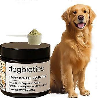 Dagelijks tandpoeder voor honden, ondersteunt mondhygiëne en zorgt voor een frisse adem 60 g