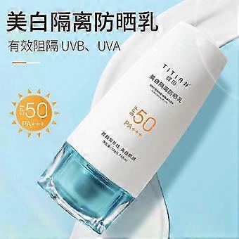 Face sunscreen SPF 50, sunscreen 50, for 48 hours of hydration, waterproof sunscreen, against UVA/Uvb rays, suitable for women, summer, swimming, camp