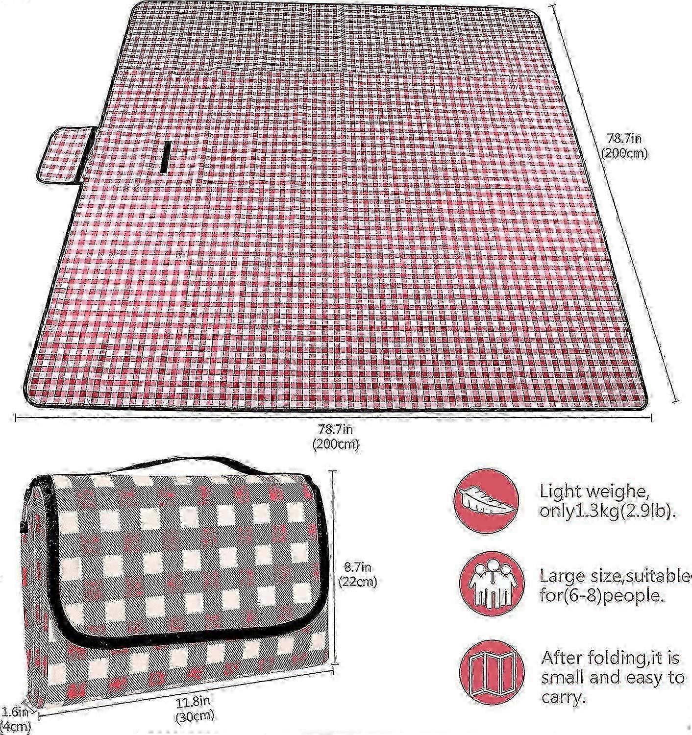 Picnic Blanket, Red