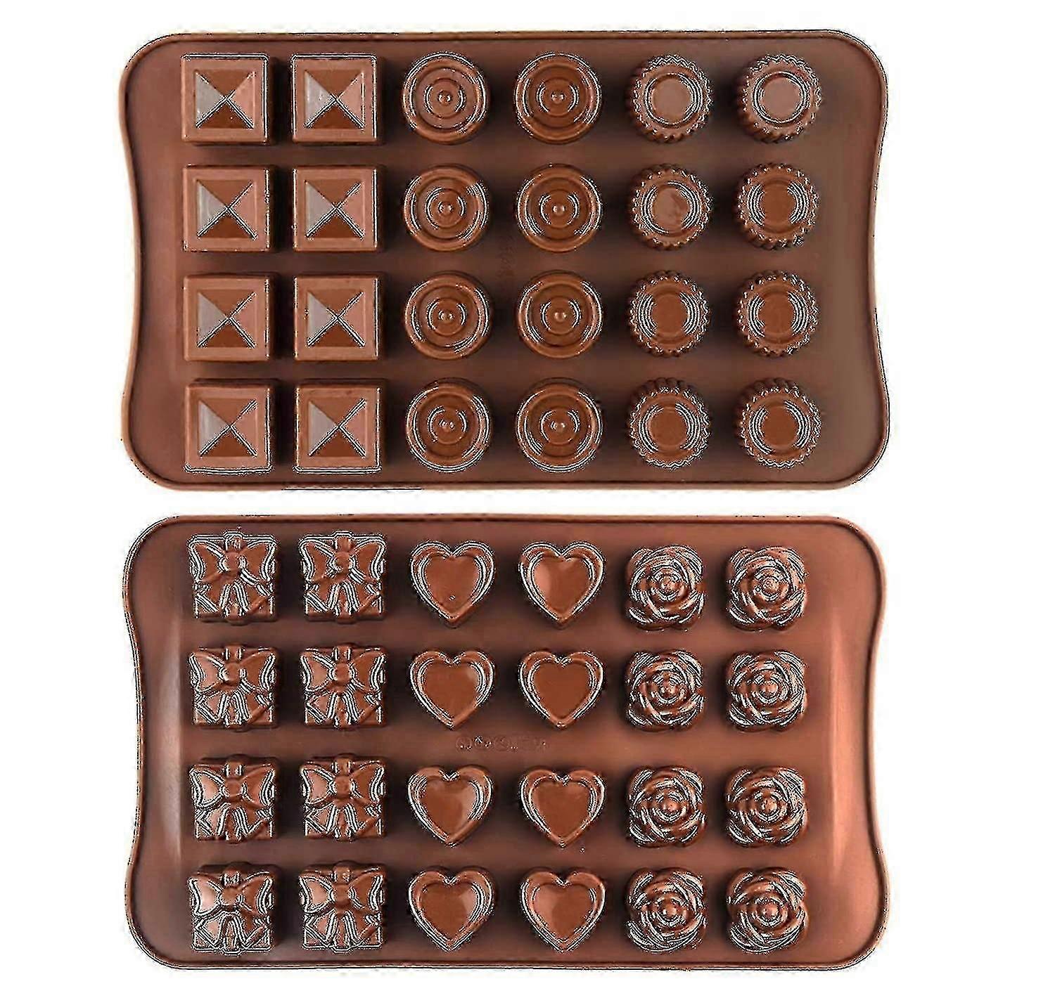 Silicone Chocolate Making Moulds 2pcs