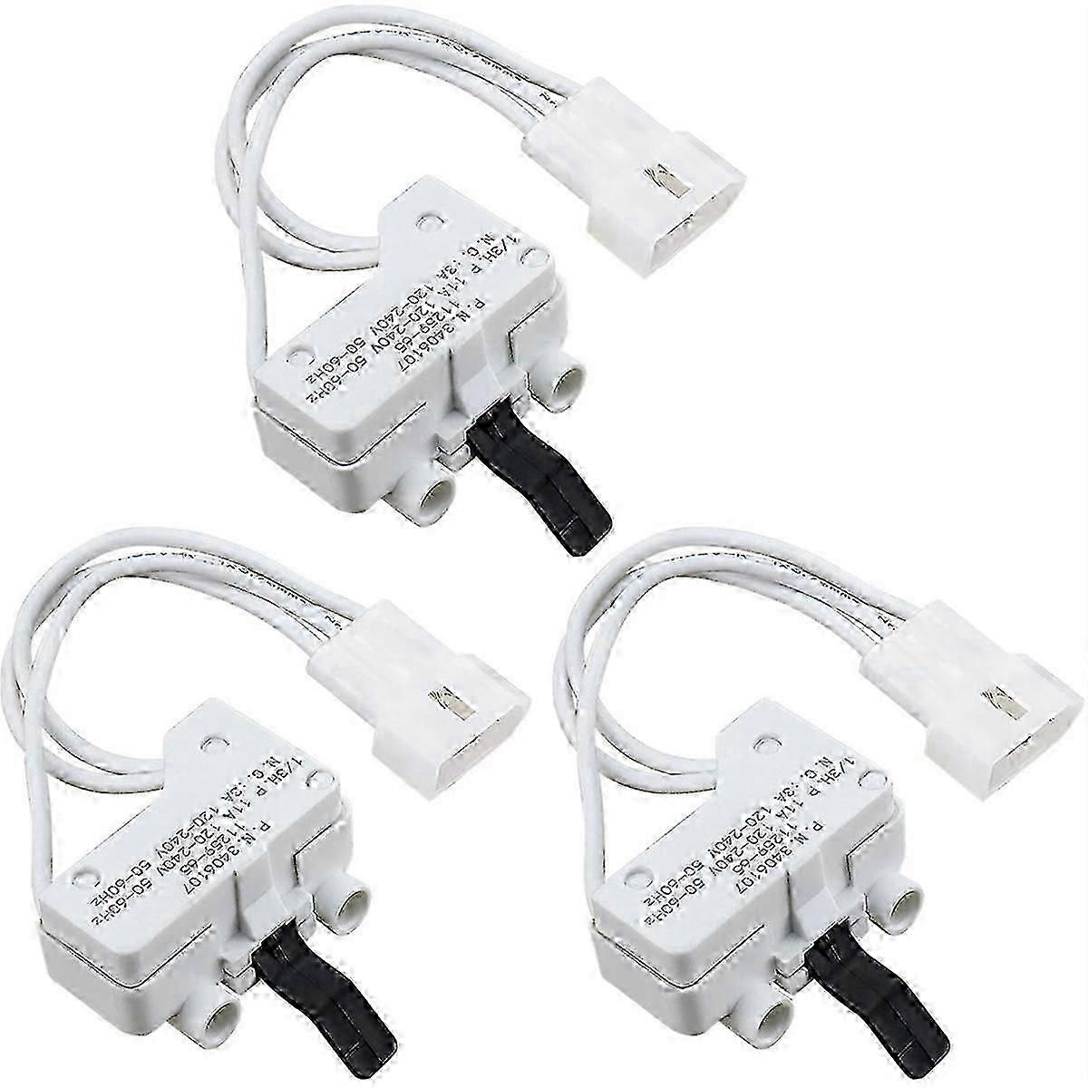 Dryer Door Switch, 3Pack, Compatible with Multiple Dryer Models