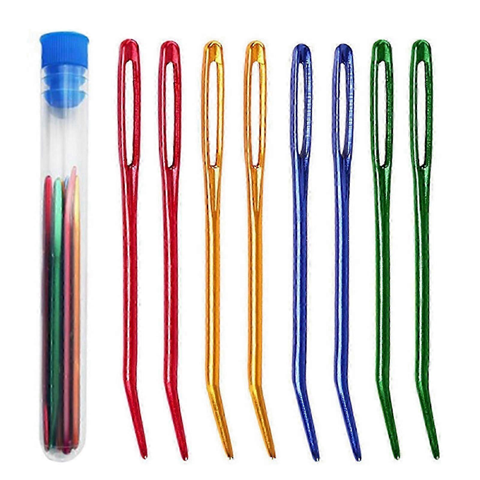 8-Pc Bent-Tip Blunt Large-Eye Needles