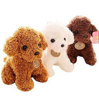 Simulation Dog Doll Toy for Kids Playing Lovely Plush Puppy Brown
