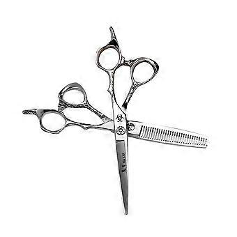 Professional Hair Cutting Scissors 6 Inch Stainless Steel Barber Shears with Razor Edge and Ergonomic Handle
