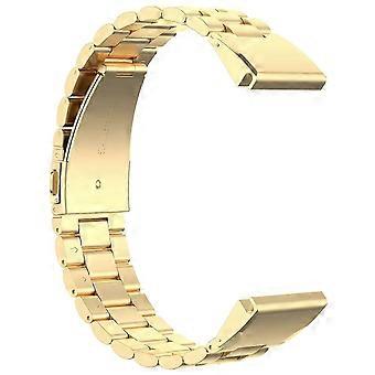 26mm Stainless Steel Watch Band, Compatible with Garmin Fenix 7X/7X Pro/6X, Gold