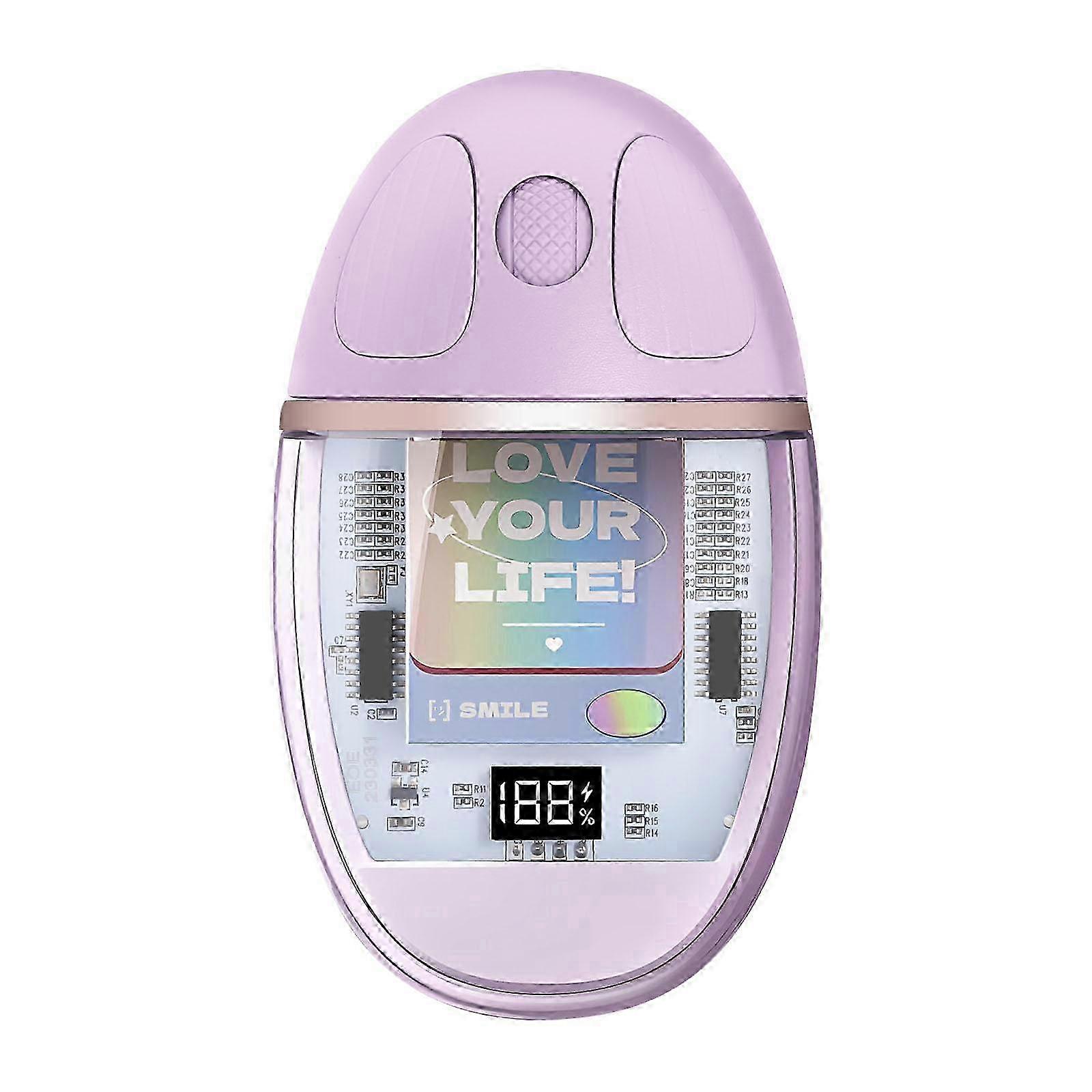 Silent Transparent USB Wireless Mouse