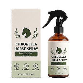 Horse Citronellas Spray for Coat Mane-Tail Horse Grooming Spray Effective Horseshoe Fly Repellent