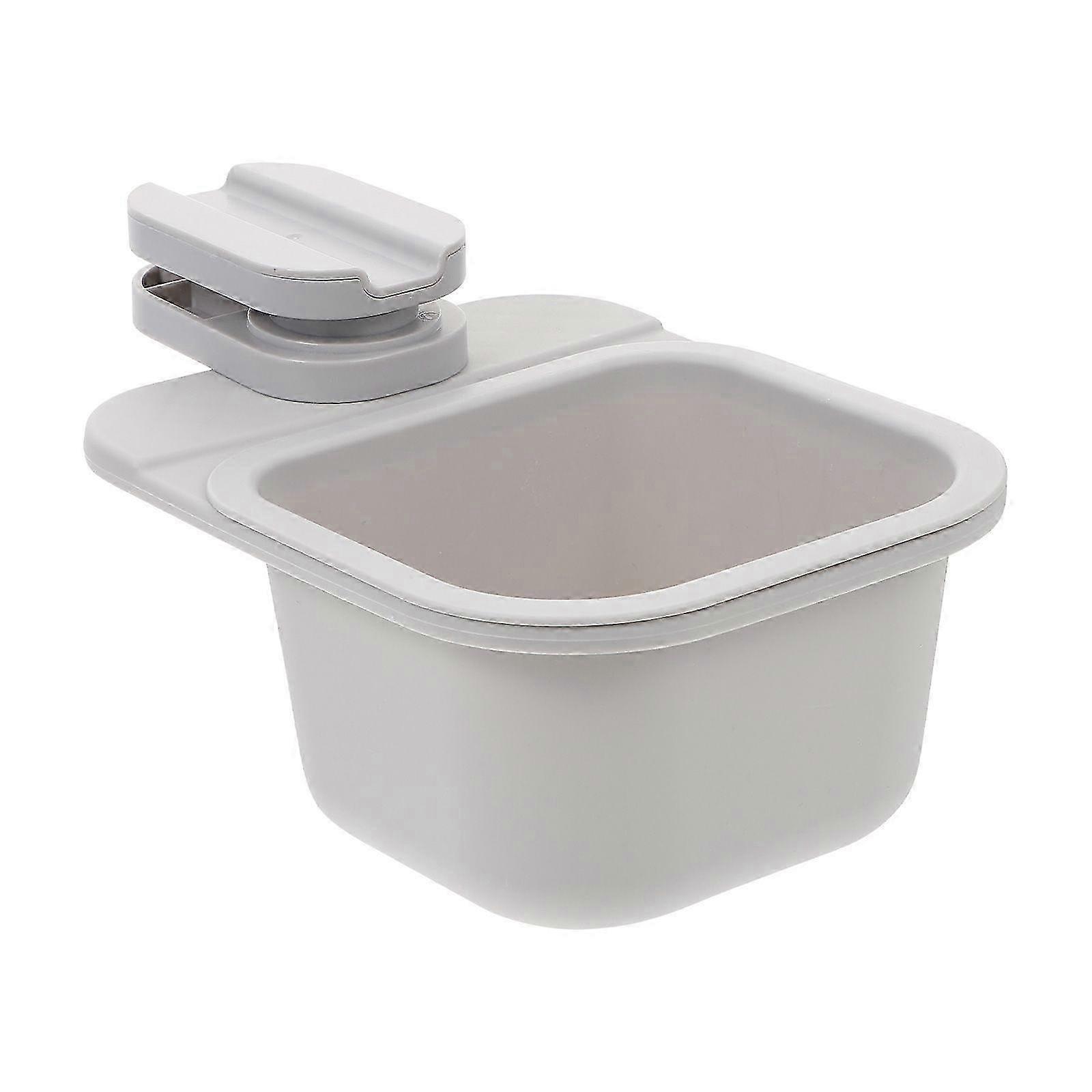 1Pc Multi-functional Rotary Table Trash Bin Sundry Storage Box compatible with Home