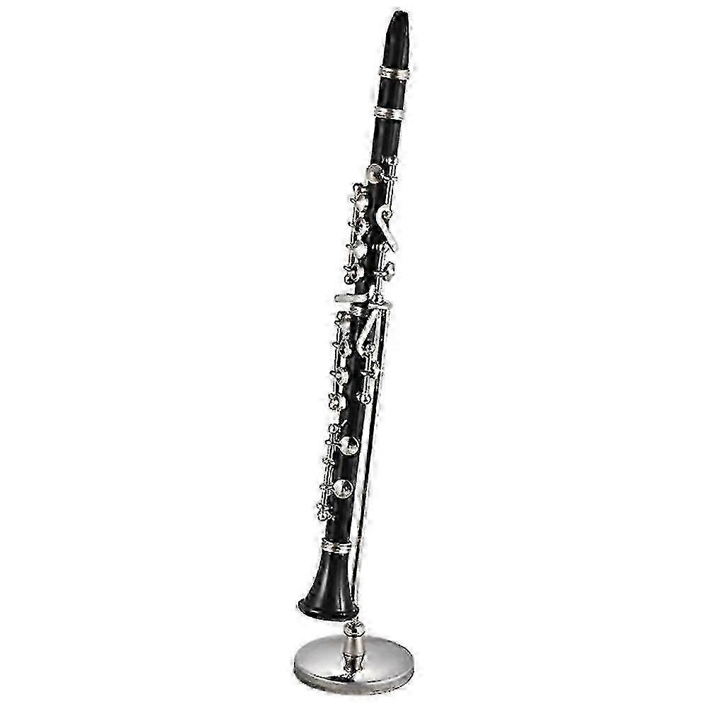 Black Bakelite Mini Clarinet With Display Base