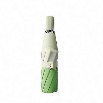 Sun & Rain Protection Compact Umbrella, Foldable 3-Fold Design for Women with Protective Coating, 8