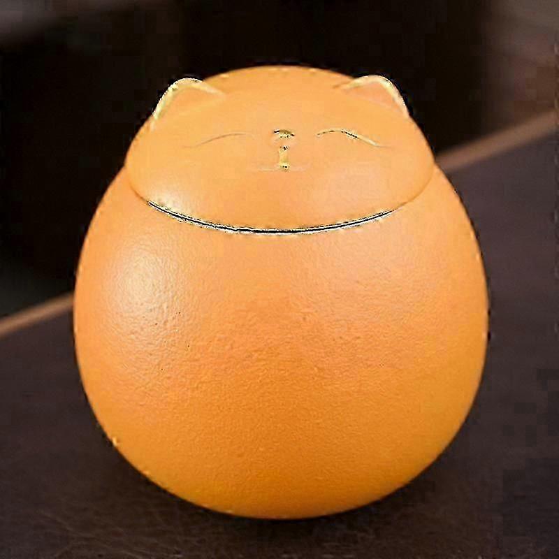Cat Shaped Ashes Urn Black