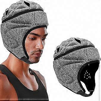 Soft Padded Adjustable Football Helmet Head Guard for Soccer Goalies, Rugby & Flag Football Kids Youth Head Protection