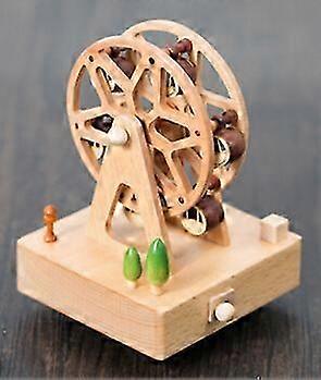 Retro Wooden Music Box With Pause Function