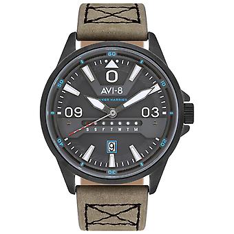 Hawker Harrier Japanese Quartz Analog Man Watch with AV-4063-03 Cowskin Bracelet