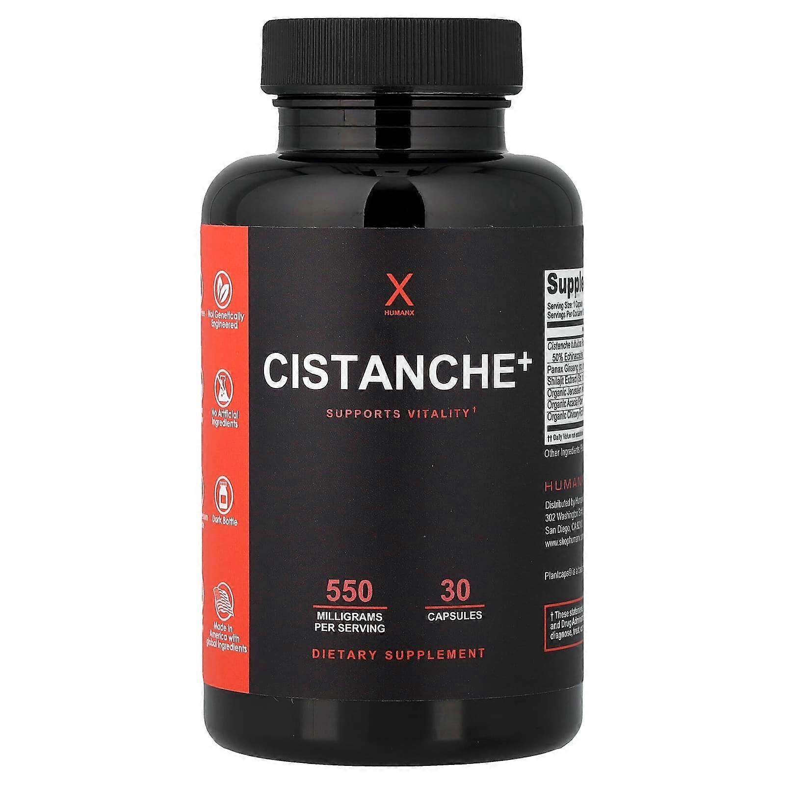Humanx, Cistanche+, 550 mg, 30 Capsules