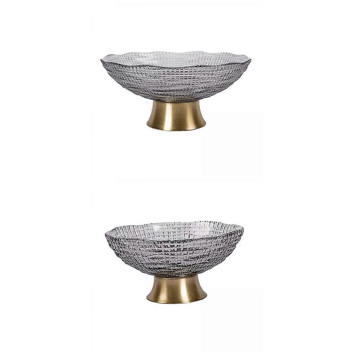 2x Elegant Kitchen Plates Serving Tray Terrarium