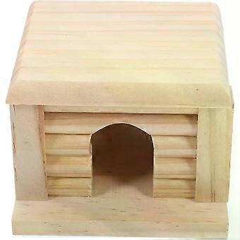 Wooden Hamster Home Small Animal House Multifunctional Design Detachable Small Pet Habitat for Hamster and Rabbit